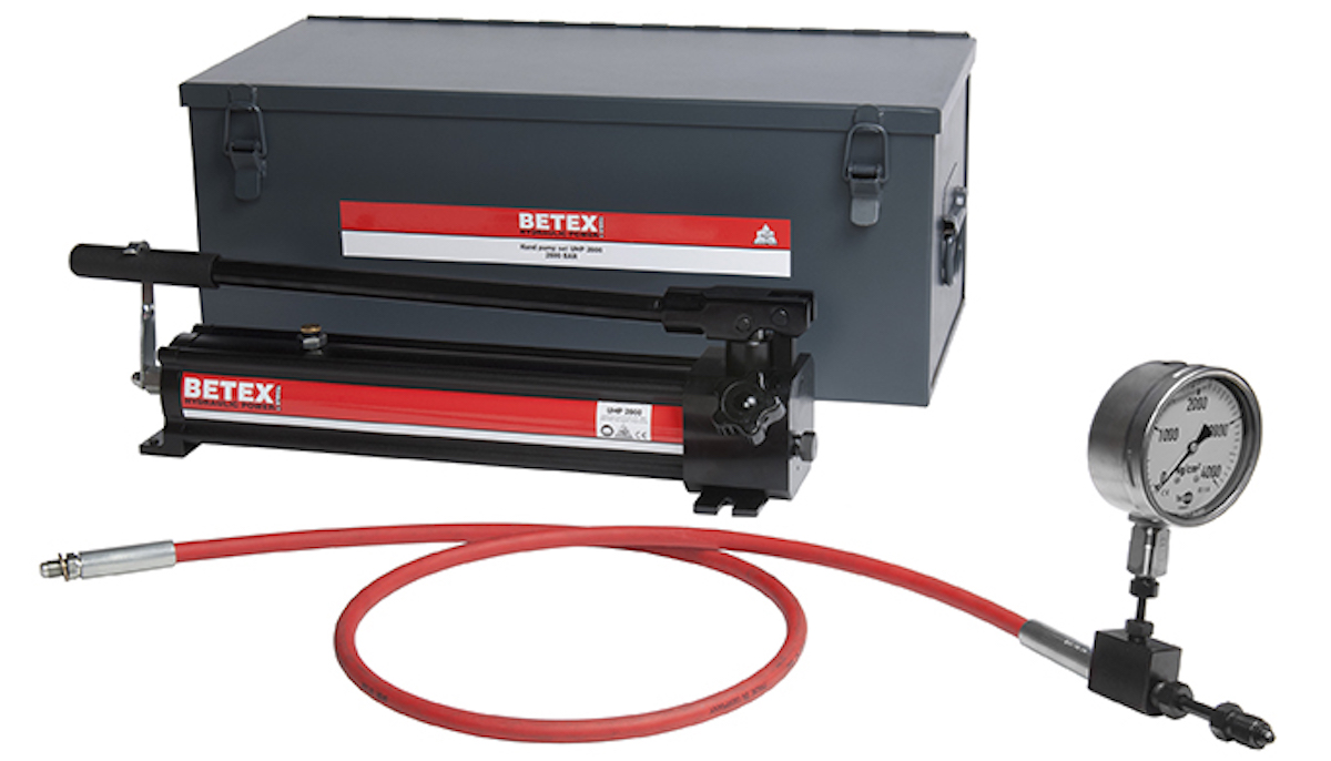 Ultra high pressure hydraulic pump BETEX UHP 2800 set