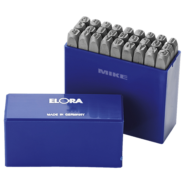 Bộ đục chữ 6mm, thiết diện thanh 9x70mm