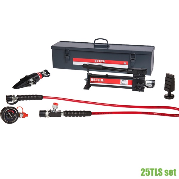 Bộ nêm thủy lực 25 tấn Betex 25TLS set, 01 đầu nâng