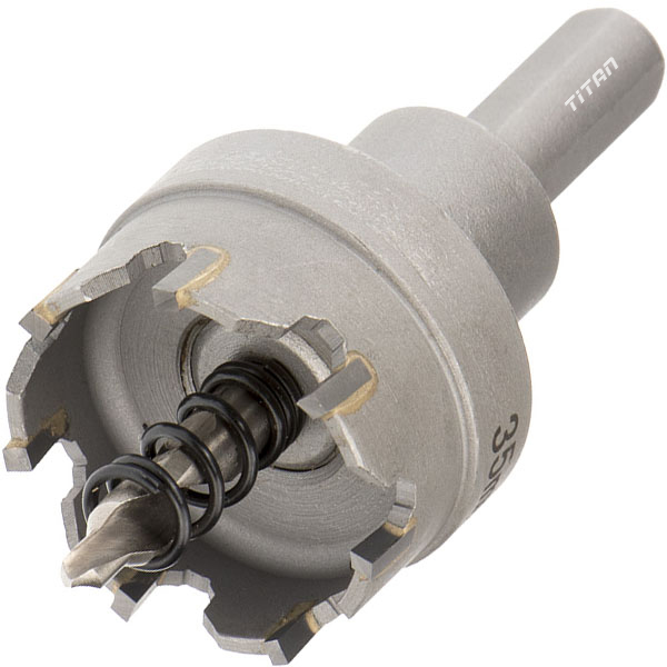 Mũi khoét lỗ kim loại ø26mm, có mũi định tâm.