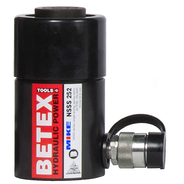 Kích thủy lực 1 chiều, BETEX NSSS 252, tải trọng 25 tấn, hồi về bằng lò xo