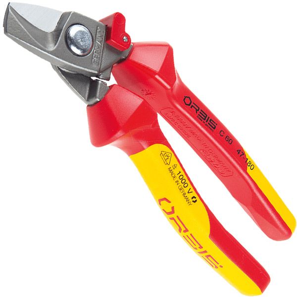 Kìm cắt cáp điện ORBIS 47-1800/40RV ngàm cong, cách điện VDE