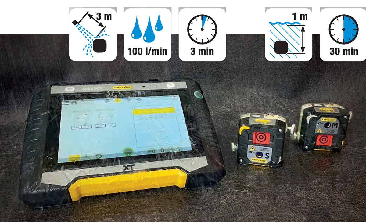 Khả năng chống nước máy cân chỉnh đồng tâm trục Easy-Laser XT770