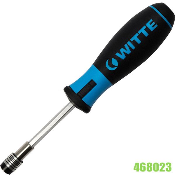 Tay vặn vít đa năng 468023, gồm 6 mũi bake và hoa thị Pro WITTE