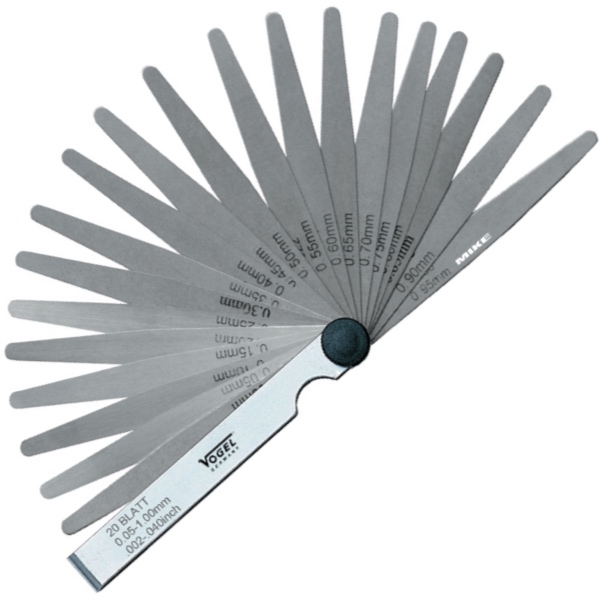 Thước căn lá thép, 10 lá, thang đo 0.03-0.50mm