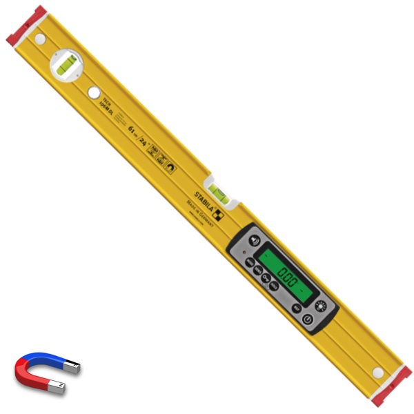 Thước thủy điện tử 61cm STABILA TECH 196M DL, có nam châm