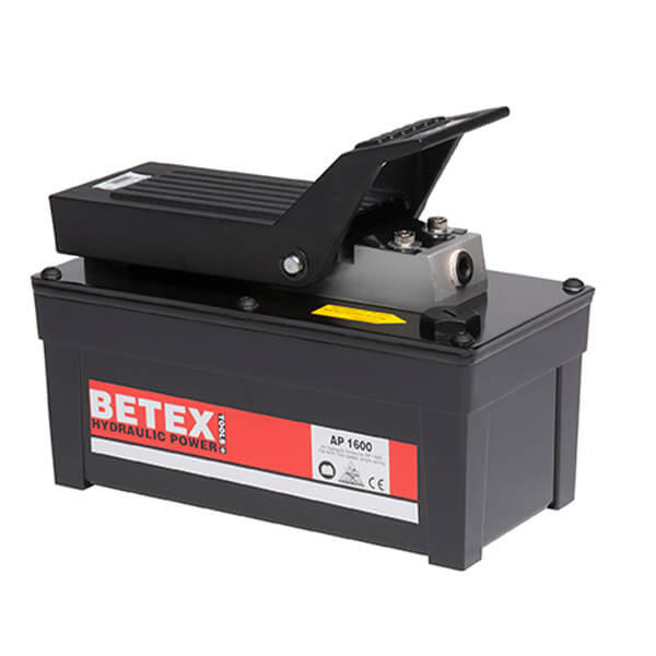 Bơm thủy lực BETEX AP dẫn động bằng khí nén, áp suất 700 bar.