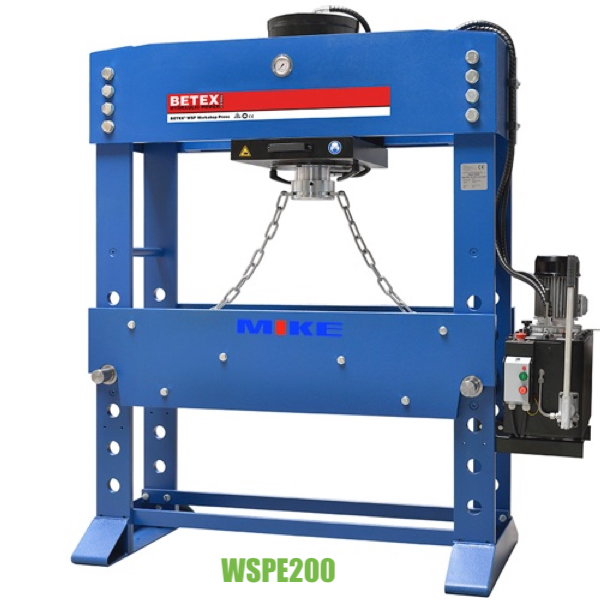 Máy ép thủy lực 200 tấn WSPE200, 2 cấp tốc độ, bàn ép 1m3