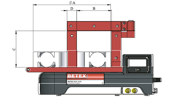 Bản vẽ kích thước máy gia nhiệt BETEX BLF