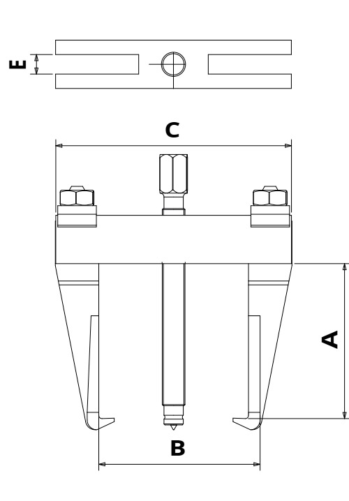 bản vẽ kỹ thuật cảo cơ khí 2 chấu MP20